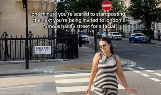 Harley Street was once synonymous with exclusive private healthcare, but now the number of unreliable treatments at pop-up clinics has soared (Pictured, Holly Arnott)