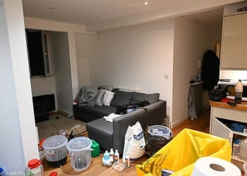 The Vauxhall flat police raided where the drug gang had been operating