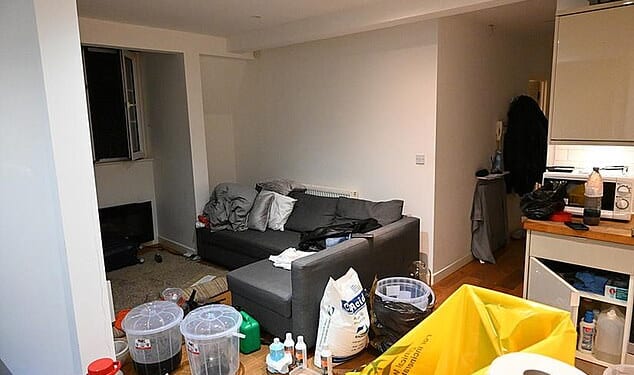 The Vauxhall flat police raided where the drug gang had been operating