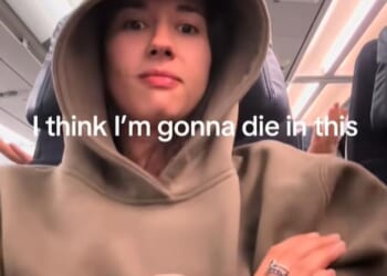 Canadian plane passenger Ameera Jauniaux captured the moment an older woman reacted aggressively to her reclining her seat on an Air France flight