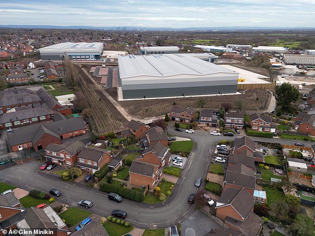 ‘PLP Astley’ now encompasses four vast mega-warehouses in Wigan, each of them 60ft tall, covering a total of 350,000 square feet