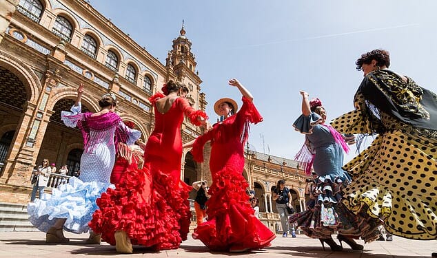 The exuberant Feria de Abril festival takes place in Seville between April 21 and 26