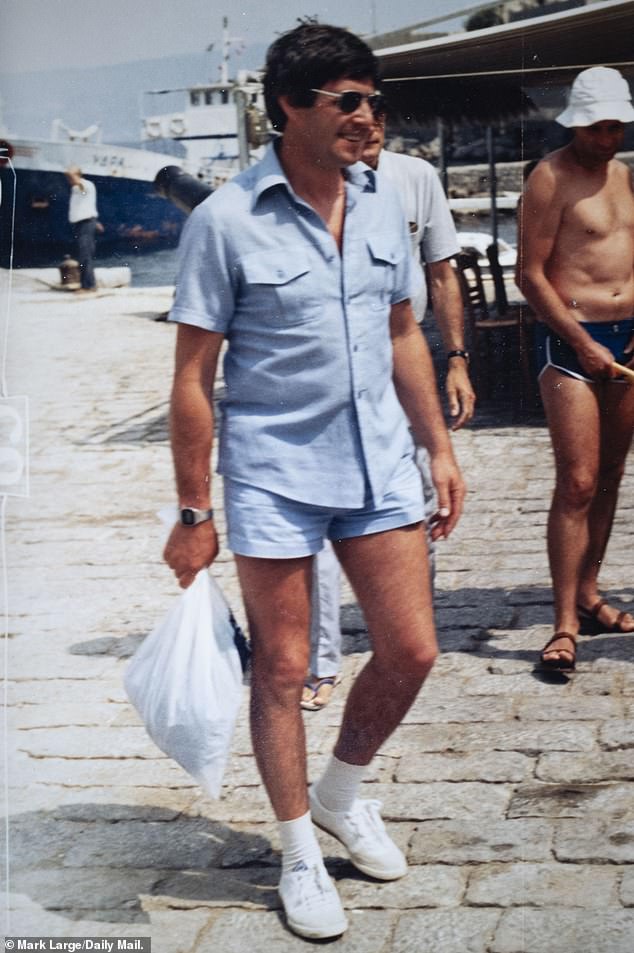 Mr Marston on holiday in the 80s. Before his death the family were due to fly to Barcelona for a spring break