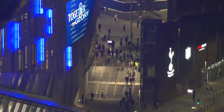 Tottenham fans seen leaving stadium before HALF TIME as Crystal Palace run riot in brutal ten-minute spell