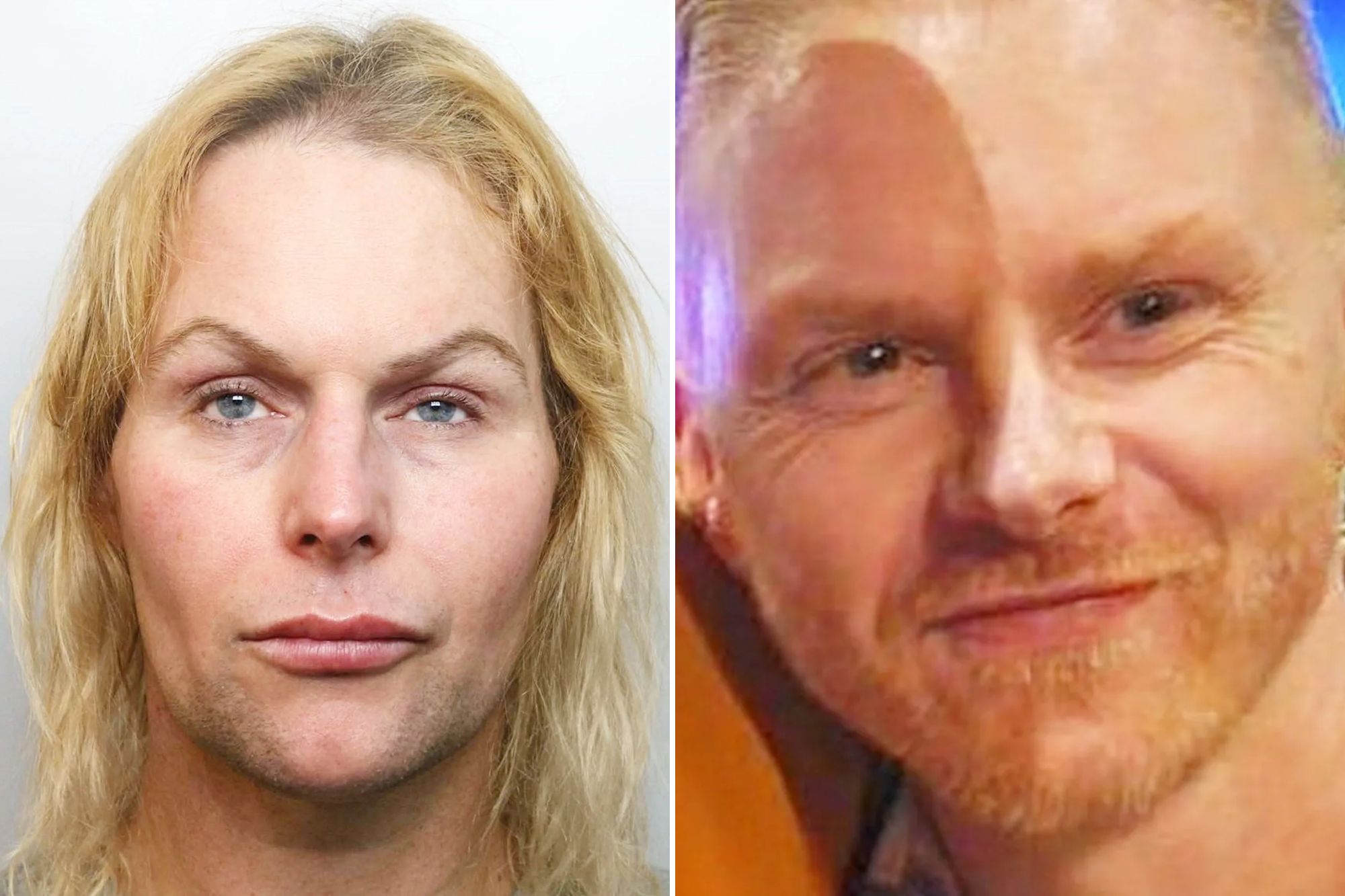 An image collage containing 2 images, Image 1 shows Aurin Makepeace, a person with blonde hair and blue eyes, looking directly at the camera, Image 2 shows Headshot of Steven Rothwell