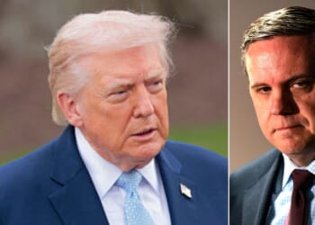 President Donald Trump announced he is once again endorsing Colorado Rep. Jeff Hurd, seen at right in a 2025 photo.