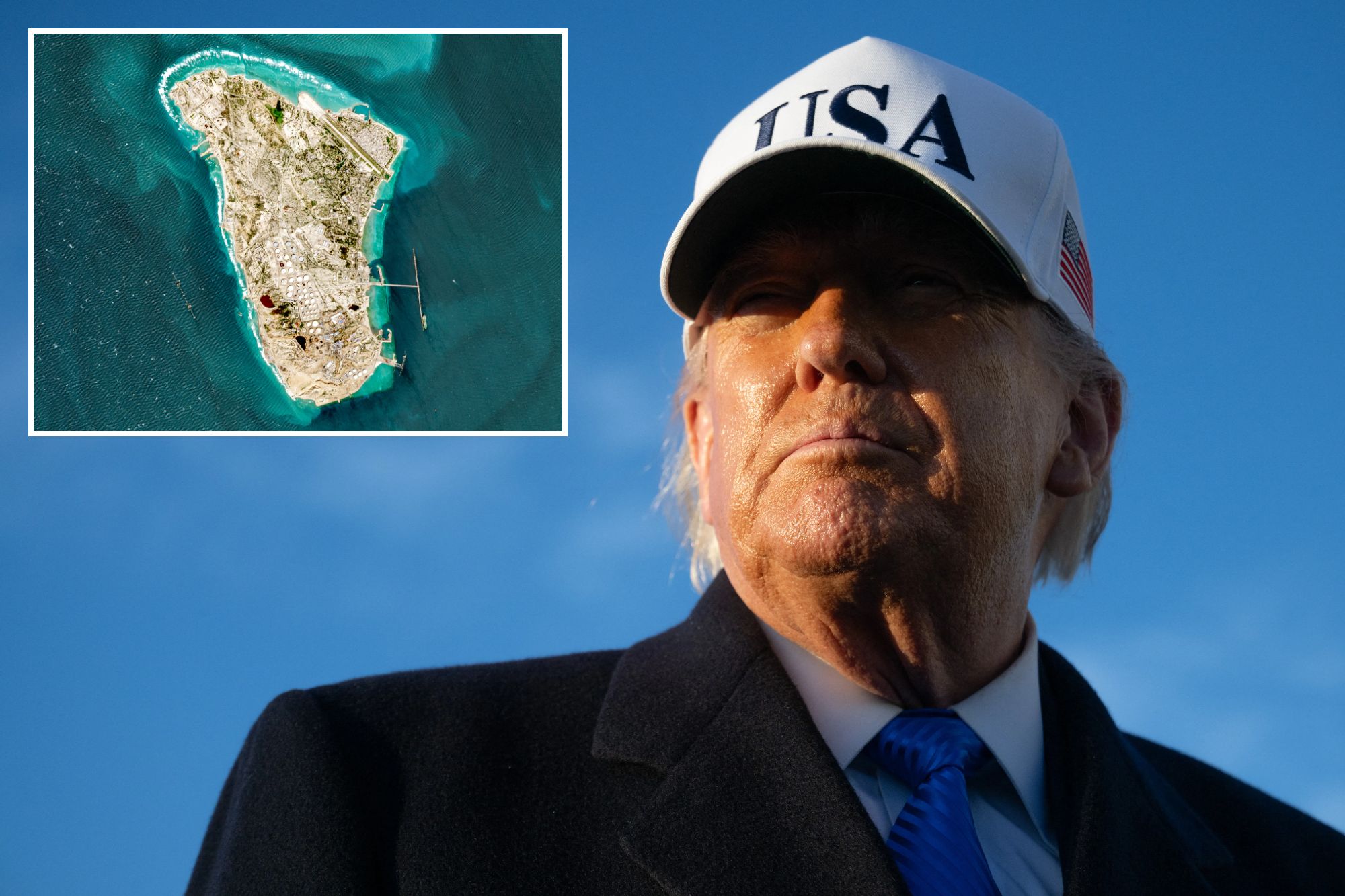 An image collage containing 2 images, Image 1 shows US-POLITICS-TRUMP, Image 2 shows IRAN-US-ISRAEL-WAR-ENERGY-OIL