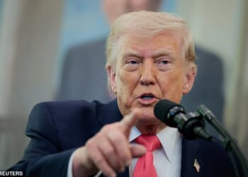 President Donald Trump gave an update on the Iran war during a swearing-in ceremony for Senator Markwayne Mullin who is now the Secretary of the Department of Homeland Security