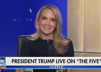 Dana Perino smiles on Fox News as Donald Trump said she was getting more beautiful with age when she was asking him about the humanitarian disaster in Iran