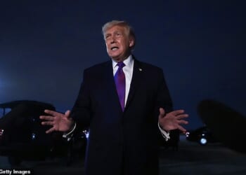 Donald Trump (pictured) said he's been briefed on potential Iranian sleeper cells in the United States and a possible drone attack revenge plot that would target California