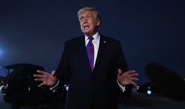 Donald Trump (pictured) said he's been briefed on potential Iranian sleeper cells in the United States and a possible drone attack revenge plot that would target California