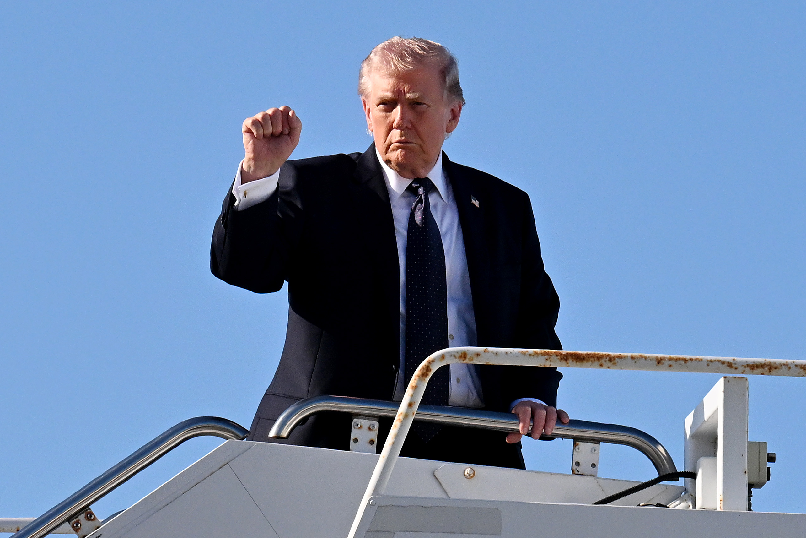President Trump Spends Weekend At His Mar-a-Lago Estate In Florida