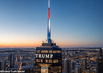 President Donald Trump posted an AI-generated video on Truth Social on Monday showing renderings of the Donald J. Trump Presidential Library and Museum in Miami