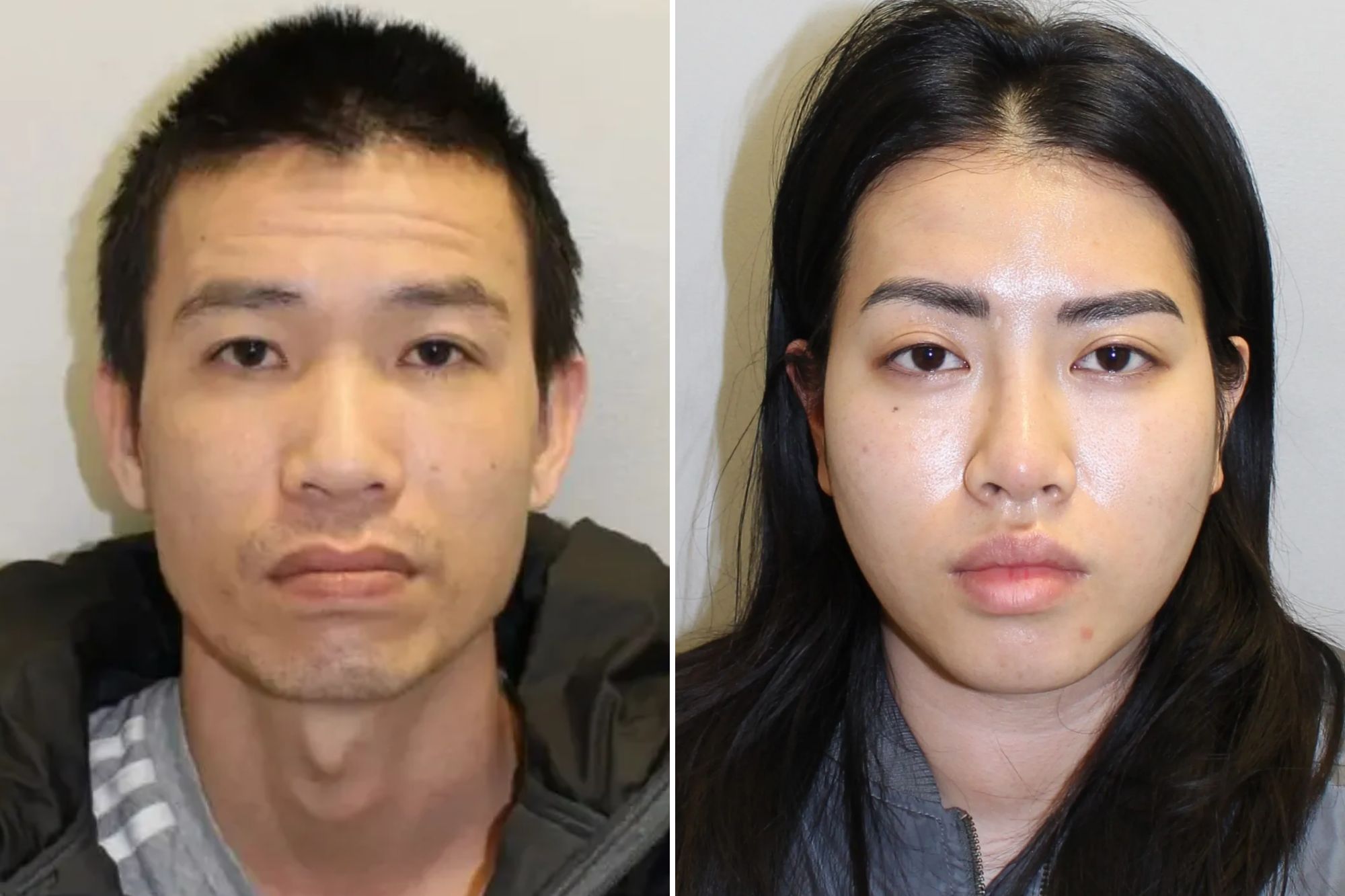 An image collage containing 2 images, Image 1 shows Mugshot of Hop Can Nguyen, Image 2 shows Hoang My Tra Nguyen