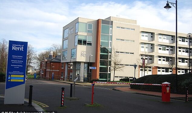 A further eleven people from the University of Kent are said to currently be in hospital and are seriously ill (file image)