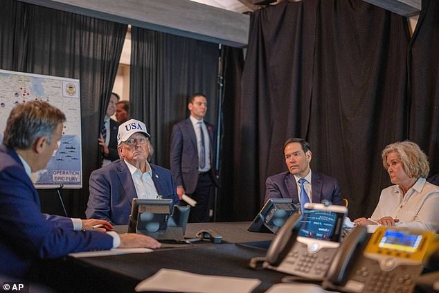 President Donald Trump spoke by phone with the Daily Mail Sunday afternoon from Mar-a-Lago and talked about the three American service members who were killed in action amid the strikes on Iran