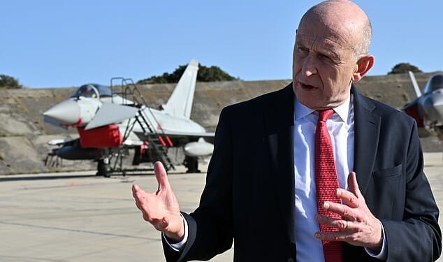 Defence Secretary John Healey, who is on Cyprus, suggested that HMS Dragon might not arrive for a 'couple of weeks'