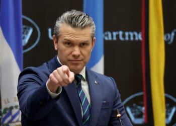 U.S. Secretary of War Pete Hegseth speaks during a conference at U.S. Southern Command Headquarters on March 5, 2026 in Doral, Florida.