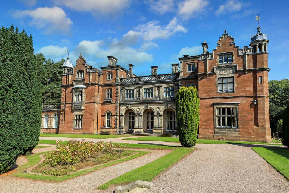 Keele Hall at Keele University, Keele, Stoke-on-Trent, Staffordshire, England.