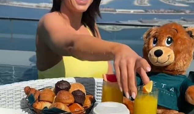 Vicky Pattison has claimed Dubai is still 'one of the safest places in the world' despite entering its third day of Iranian missile strikes and suicide drone attacks (pictured in Dubai)