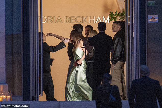 The Spice Girl is showcasing her Fall/Winter 2026 women's ready-to-wear looks to a star-studded crowd