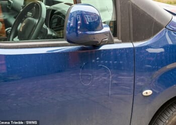 Residents living on Arundel Drive and Sebright Avenue in Worcester have been left fuming after finding the numbers 'six-seven' scratched on their vehicles