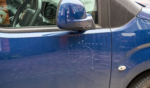 Residents living on Arundel Drive and Sebright Avenue in Worcester have been left fuming after finding the numbers 'six-seven' scratched on their vehicles