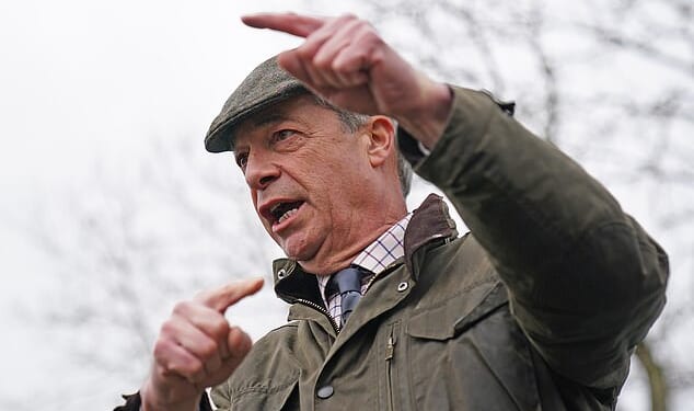 Nigel Farage bemoaned the state of Britain's military today as he warned against the UK getting involved in American and Israeli strikes on Iran