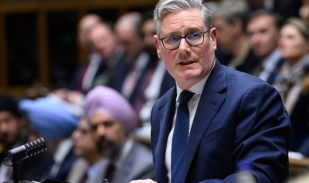 Sir Keir Starmer (pictured) urged Donald Trump to 'de-escalate' the crisis and negotiate with what is left of Iran's leadership