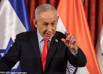 An Israeli security official offered a chillingly brief assessment to the Daily Mail, stating simply: 'We know where he is.' (pictured: Benjamin Netanyahu - Prime Minister of Israel)