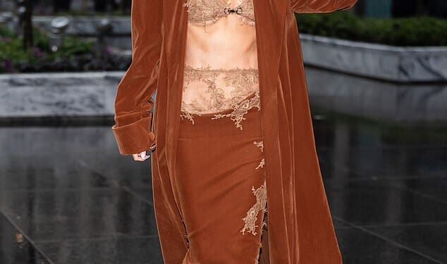 Maura Higgins, who found fame on Love Island in 2019, has spent the past month on chat shows in America, as well as fronting Uber US's latest ad campaign. Pictured in New York