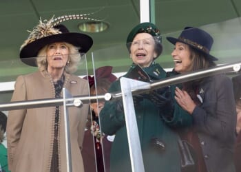 Queen Camilla, Princess Anne and Carole Middleton attend Ladies Day at Cheltenham