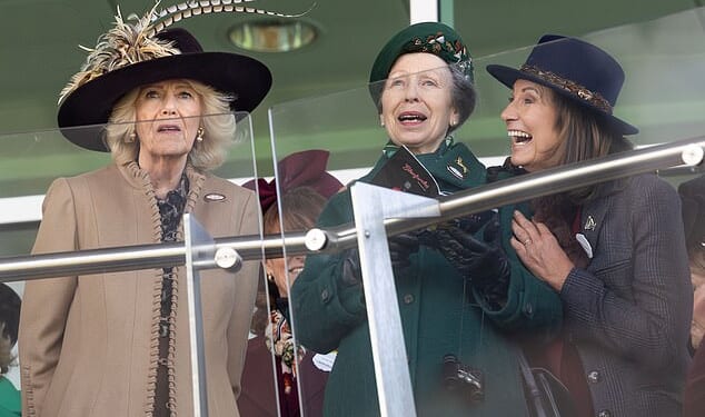 Queen Camilla, Princess Anne and Carole Middleton attend Ladies Day at Cheltenham
