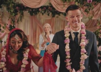 Steven Springett was matched with Nelly Patel, and the pair married after meeting for the first time at the altar