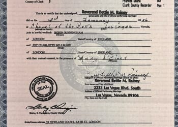 The elusive Banksy is actually former public schoolboy Robin Gunningham. His marriage certificate shows he tied the knot with political researcher Joy Millward in Las Vegas in 2006