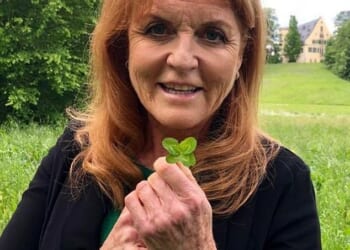 Last seen out in public in London in December for the christening of her youngest granddaughter, Sarah Ferguson (pictured, in County Donegal in Ireland) has disappeared from view amid the ongoing fallout from her links to Jeffrey Epstein