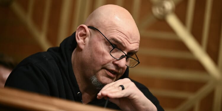 Democratic Sen. John Fetterman of Pennsylvania, pictured in a February file photo.