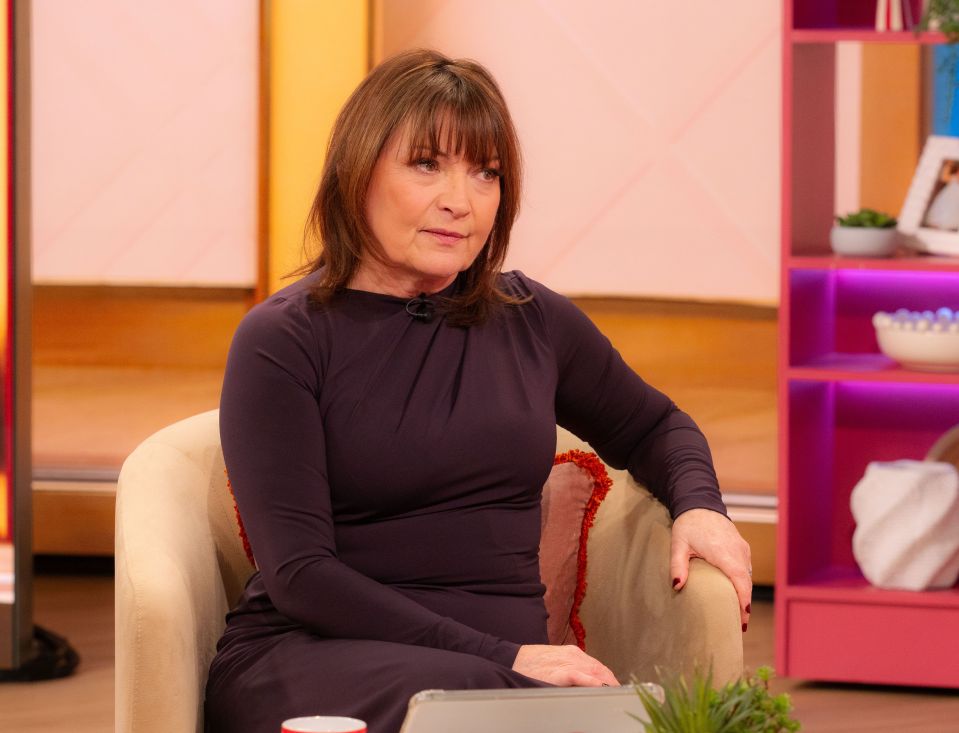Lorraine Kelly on the TV show "Lorraine".