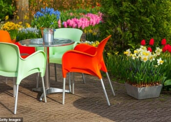 The garish bright (and uncomfortable) plastic chairs come across as cheap and won't stand the test of time