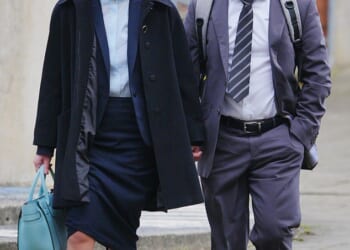 Christopher Trybus arriving at Winchester Crown Court where he is on trial for manslaughter