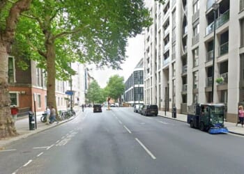 Police attended a house on Horseferry Road in Westminster, London, following reports that a baby had fallen from a height
