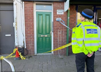 Ambulance crews were called to a property in Sussex Place in St Pauls, Bristol, at 8.40pm on Friday night, where the victim was found dead