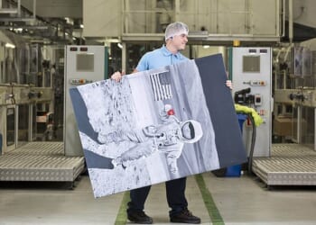 Luke Billings (pictured at work on the site in 2013) set off the fire alarm at the food giant's facility in Tutbury, Staffordshire, in October 2023, triggering a full evacuation and halting work on the factory floor