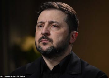 Volodymyr Zelensky (pictured) has said he has a 'very bad feeling' about war in the Middle East affecting efforts to end the fighting in Ukraine