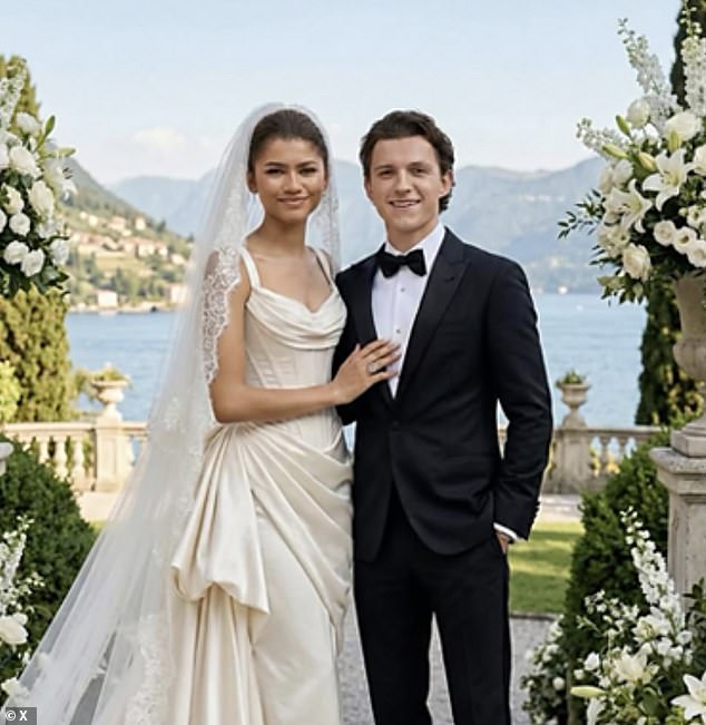 Meanwhile fake AI images of the pair's supposed nuptials have hit the internet, which the actress admitted had fooled her own family