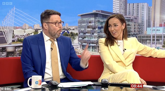 Carol was seen joining Sally, 54, and Jon, 56, in the studio for the last time, smiling for the cameras as she revealed what fans could expect from the weather this week