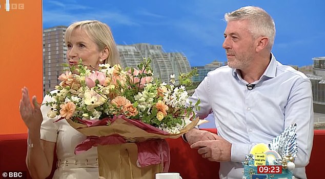 Carol was joined by husband Steve on the final broadcast