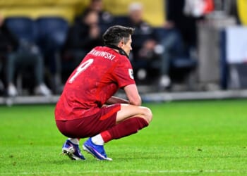 Robert Lewandowski fights back tears as Poland legend, 37, has World Cup dream shattered by Arsenal's Viktor Gyokeres
