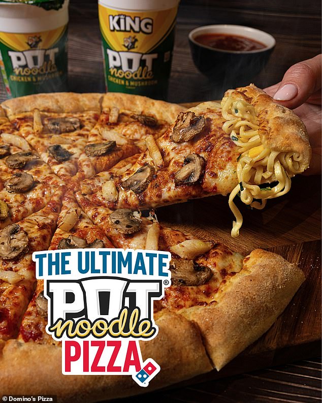 Domino's Pizza has released the 'ultimate pot noodle pizza' this April Fool's Day
