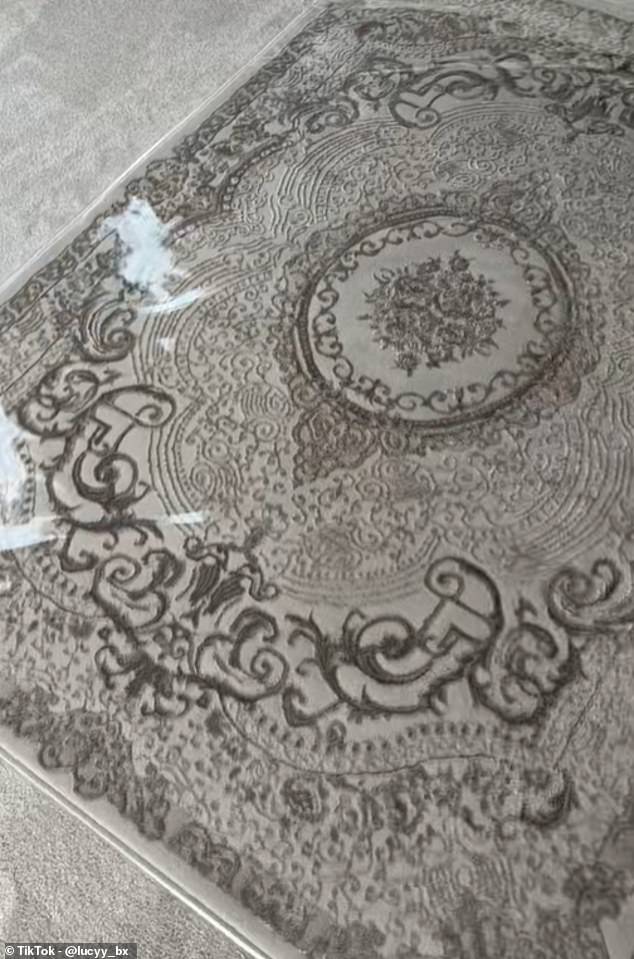 Some women from the community also tend to wrap up their rugs to keep them from getting dirty